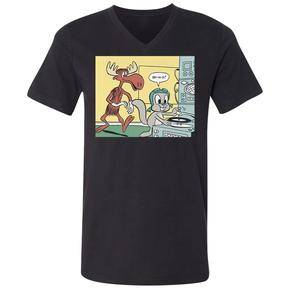Unisex V-Neck T-Shirt - WCEEEAD6 - Black - 16