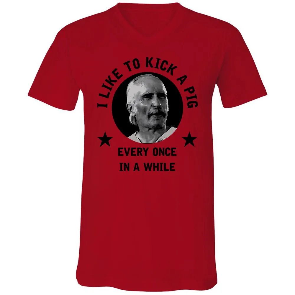 I like to kick a pig - Red - 3