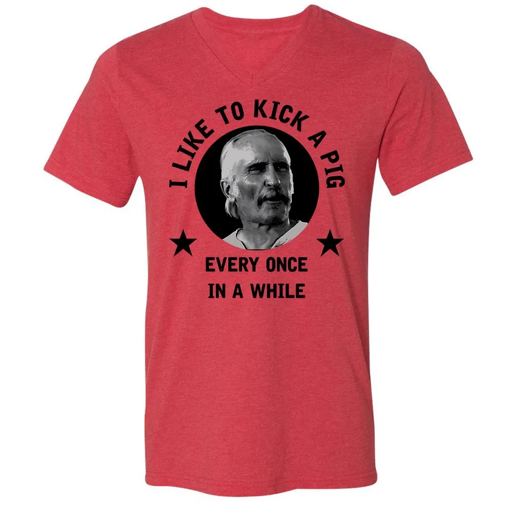 I like to kick a pig - Heather Red - 5