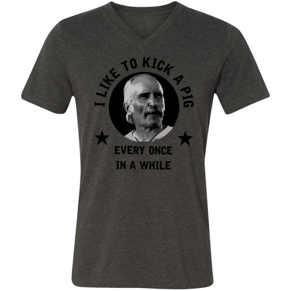 I like to kick a pig - Dark Grey Heather - 8