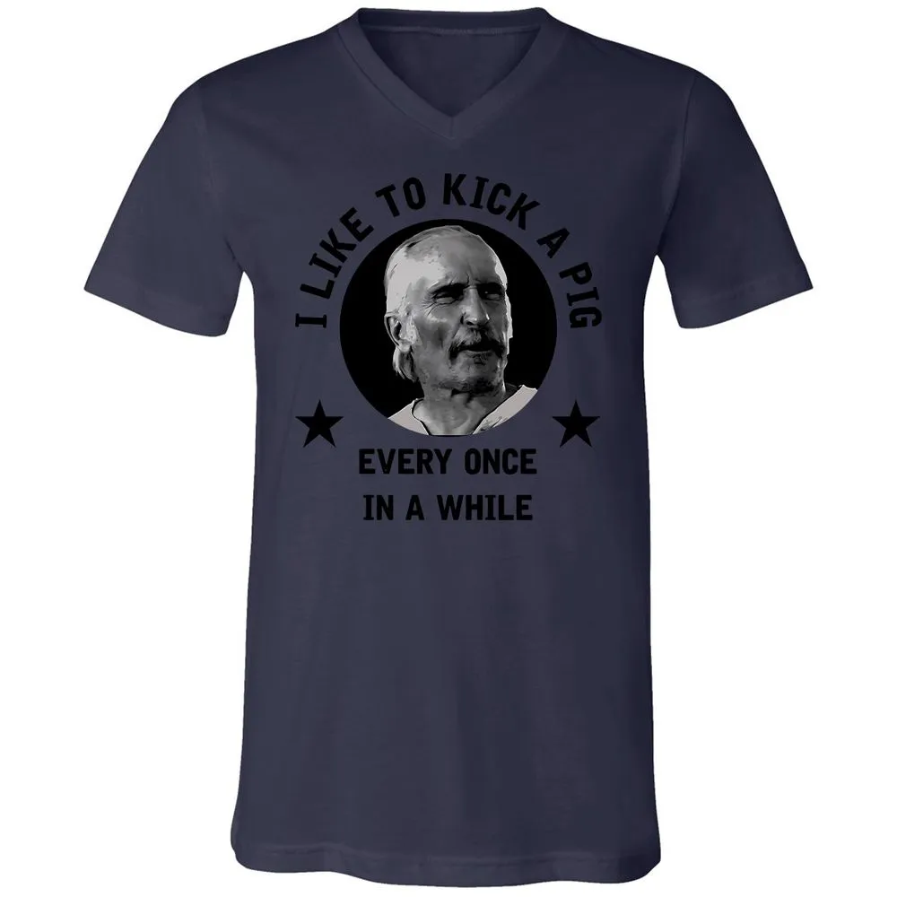 I like to kick a pig - Navy - 9