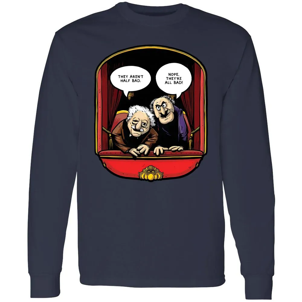 Statler and Waldorf (All Bad) - Navy - 12