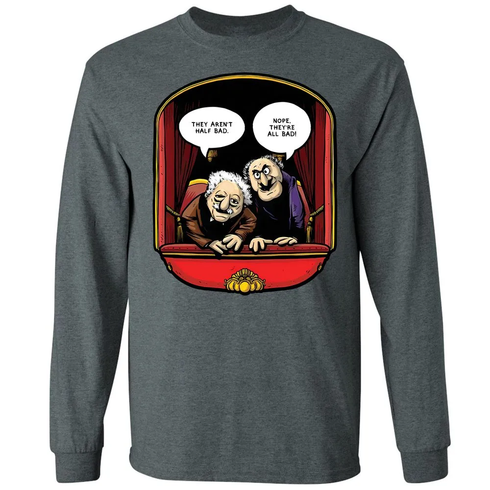 Statler and Waldorf (All Bad) - Dark Heather - 15