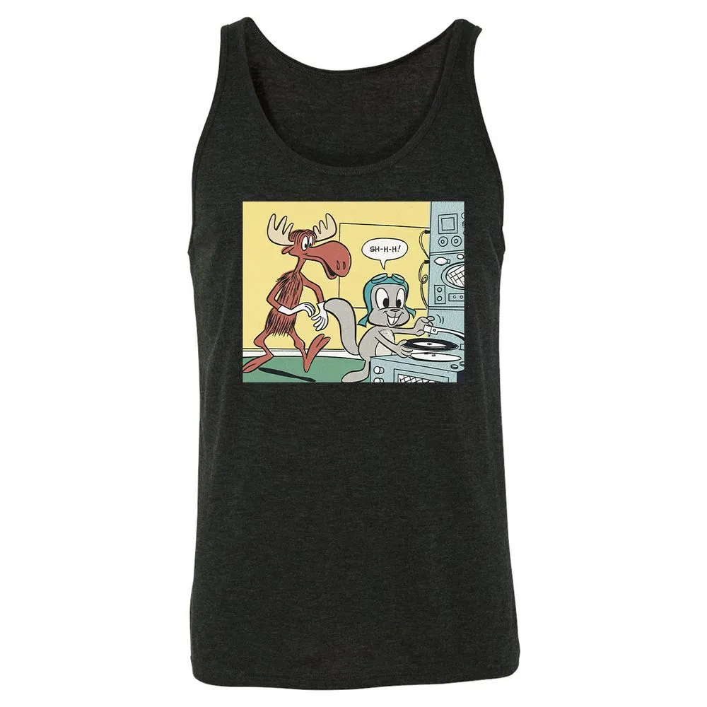 Unisex Jersey Tank - QP67AM9Q - Charcoal Black Triblend - 5