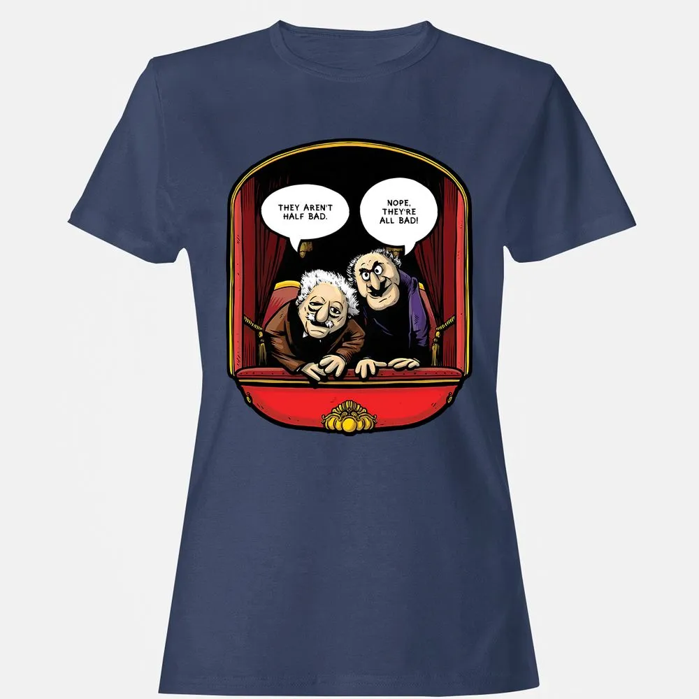 Statler and Waldorf (All Bad) - Navy - 10