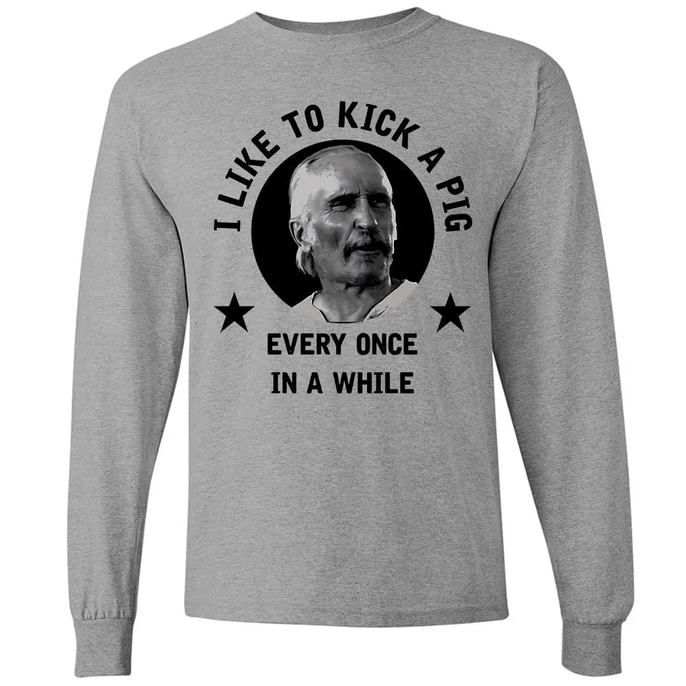 I like to kick a pig - Graphite Heather - 6