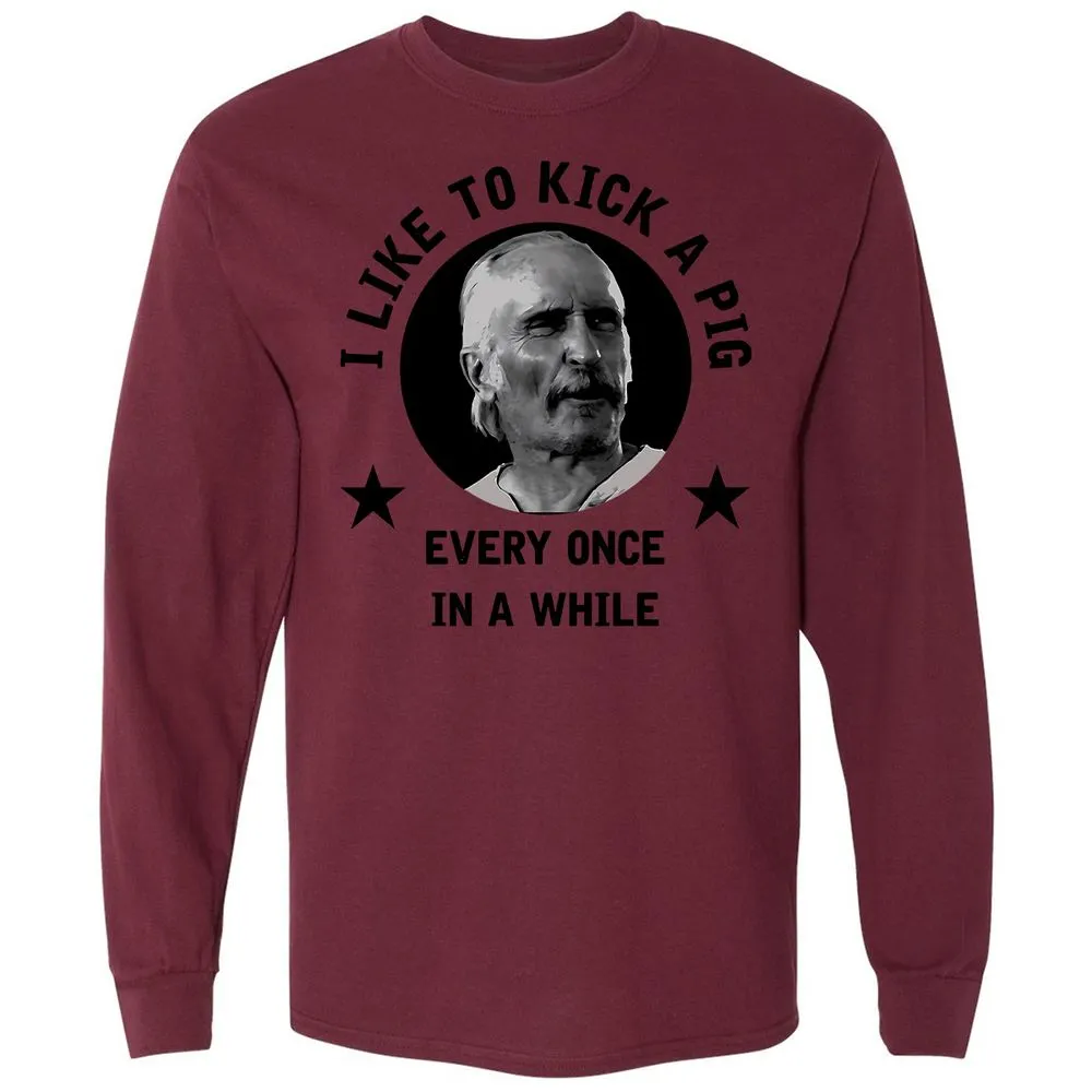 I like to kick a pig - Maroon - 11