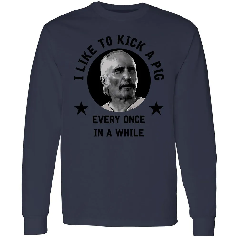 I like to kick a pig - Navy - 12