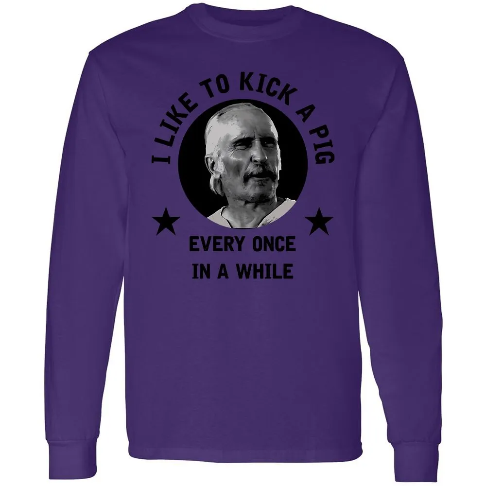 I like to kick a pig - Purple - 13