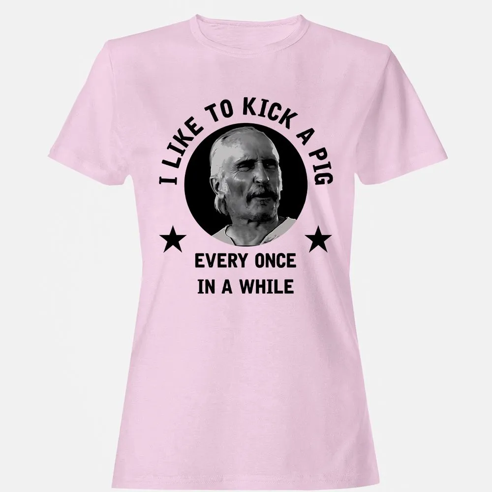 I like to kick a pig - Light Pink - 9