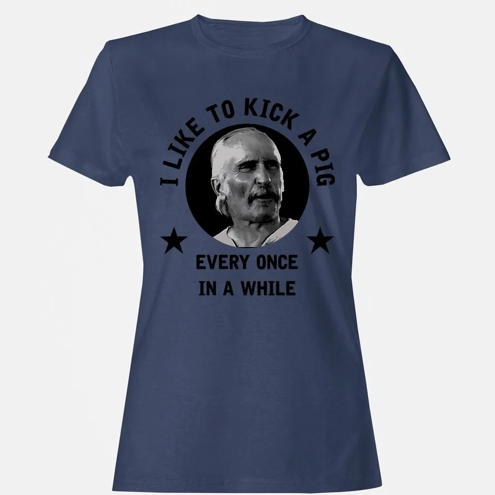 I like to kick a pig - Navy - 10