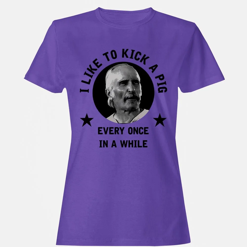 I like to kick a pig - Purple - 12