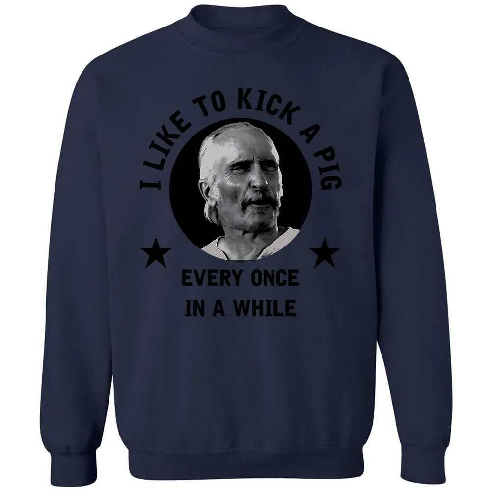 I like to kick a pig - Navy - 8