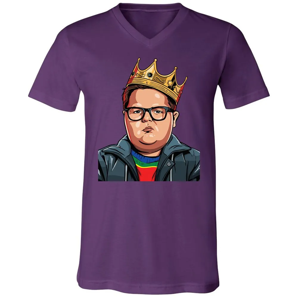 Unisex V-Neck T-Shirt - YJATZSUR - Team Purple - 2