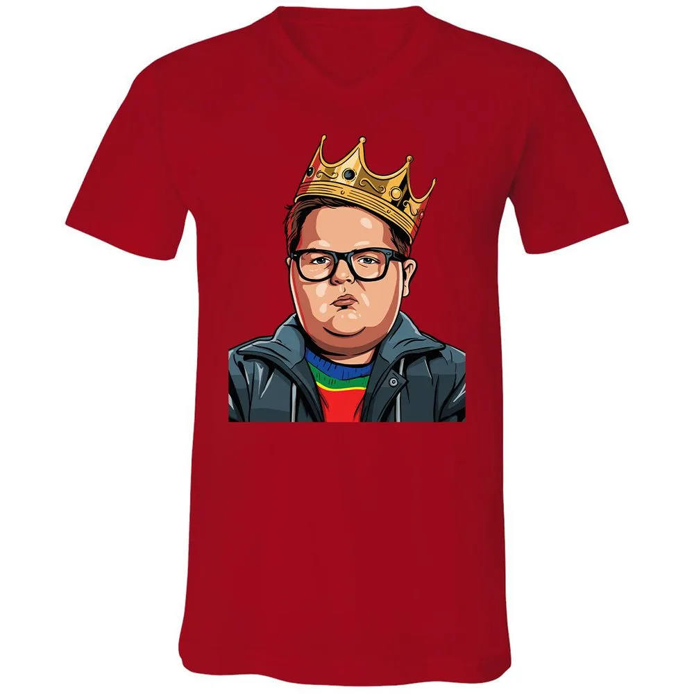 Unisex V-Neck T-Shirt - YJATZSUR - Red - 3