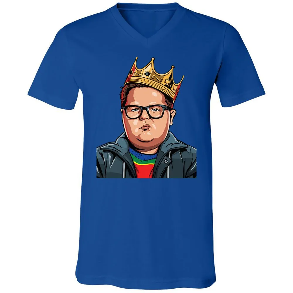 Unisex V-Neck T-Shirt - YJATZSUR - True Royal - 4