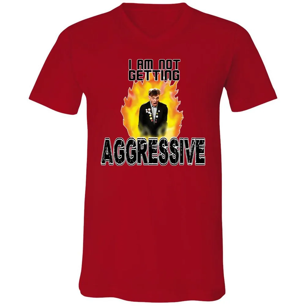 Unisex V-Neck T-Shirt - FMAZ4X5L - Red - 3