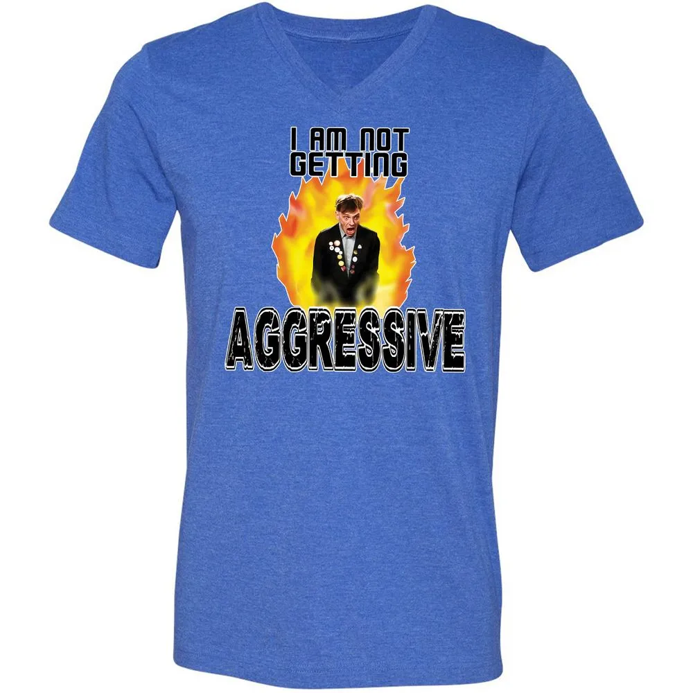 Unisex V-Neck T-Shirt - FMAZ4X5L - Heather True Royal - 14