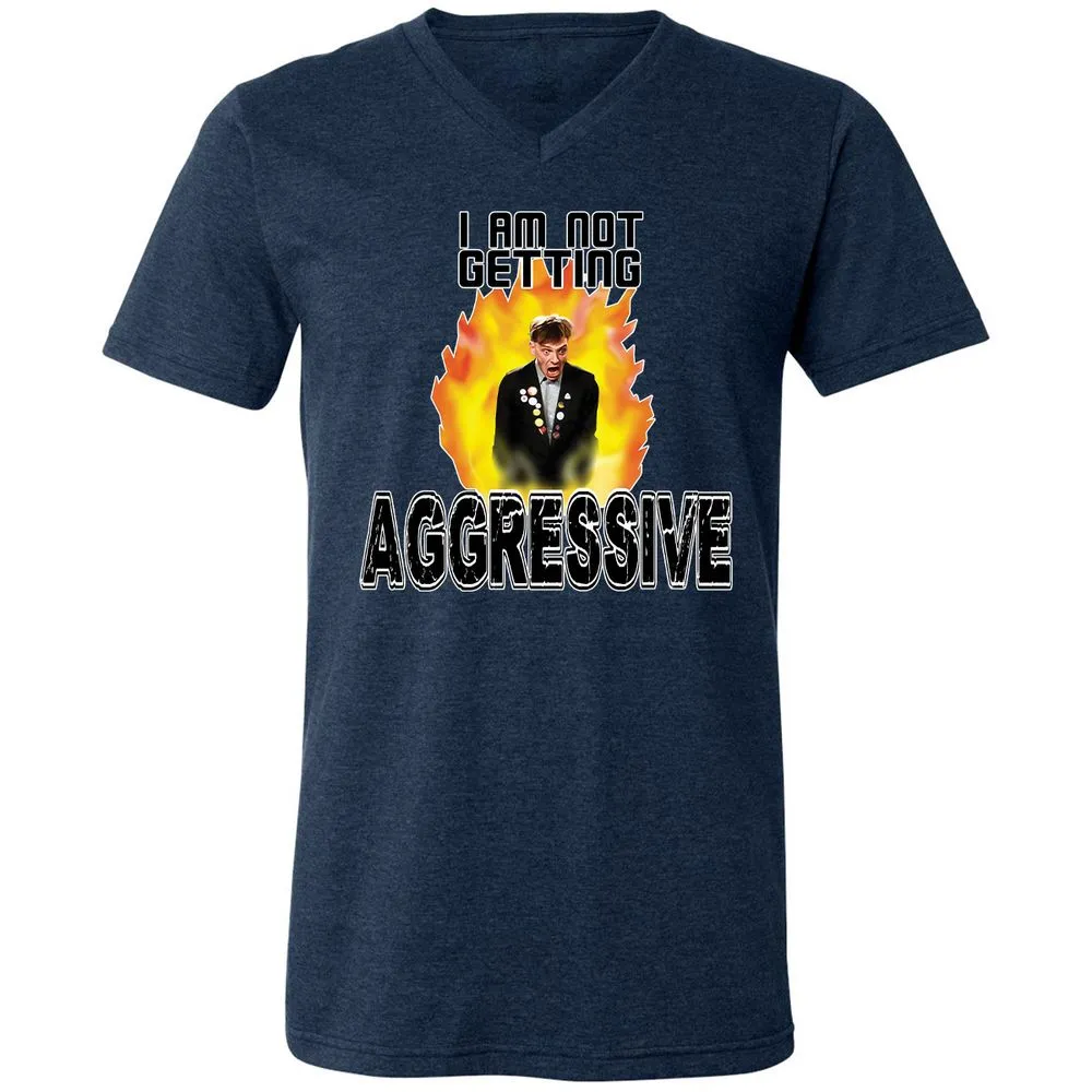 Unisex V-Neck T-Shirt - FMAZ4X5L - Heather Navy - 15