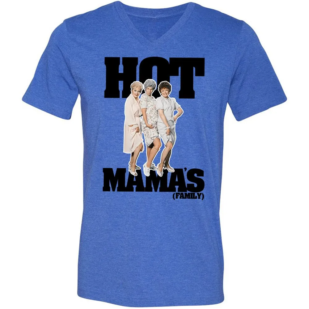 Unisex V-Neck T-Shirt - P75DFFQ7 - Heather True Royal - 14
