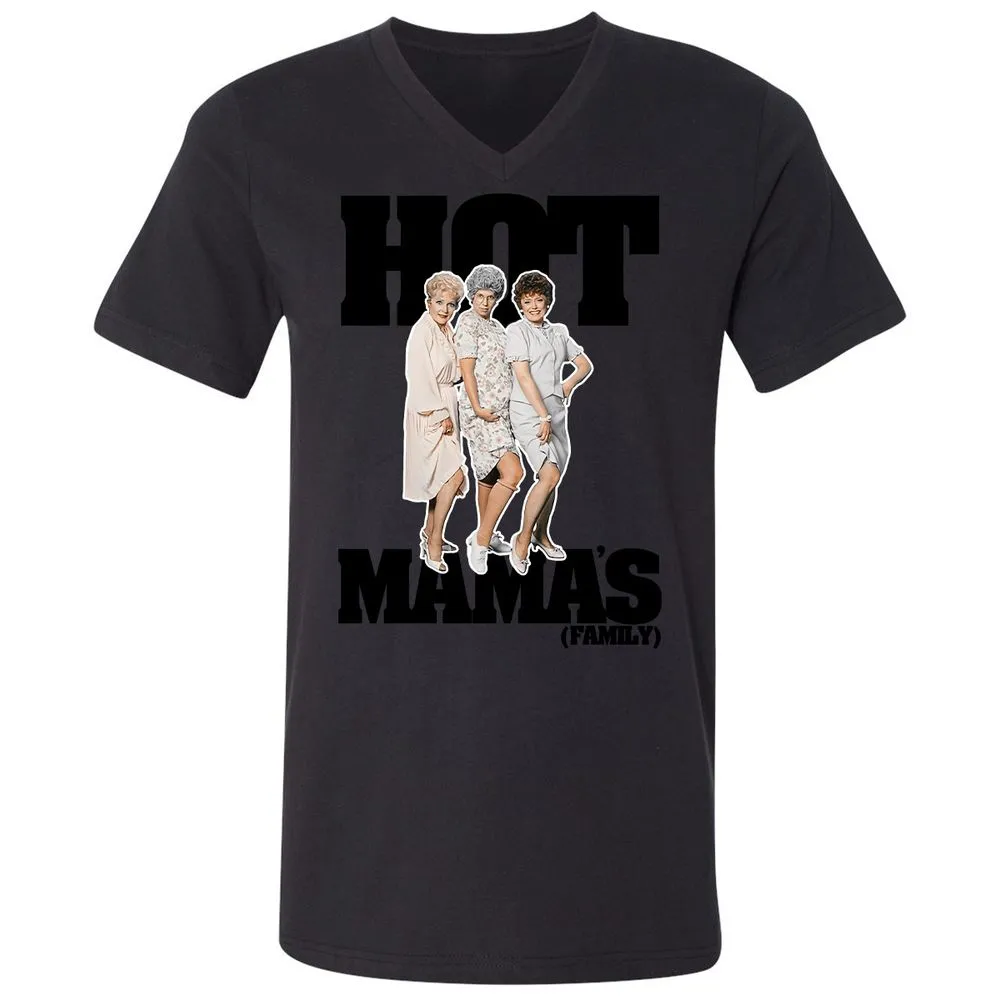 Unisex V-Neck T-Shirt - P75DFFQ7 - Black - 16