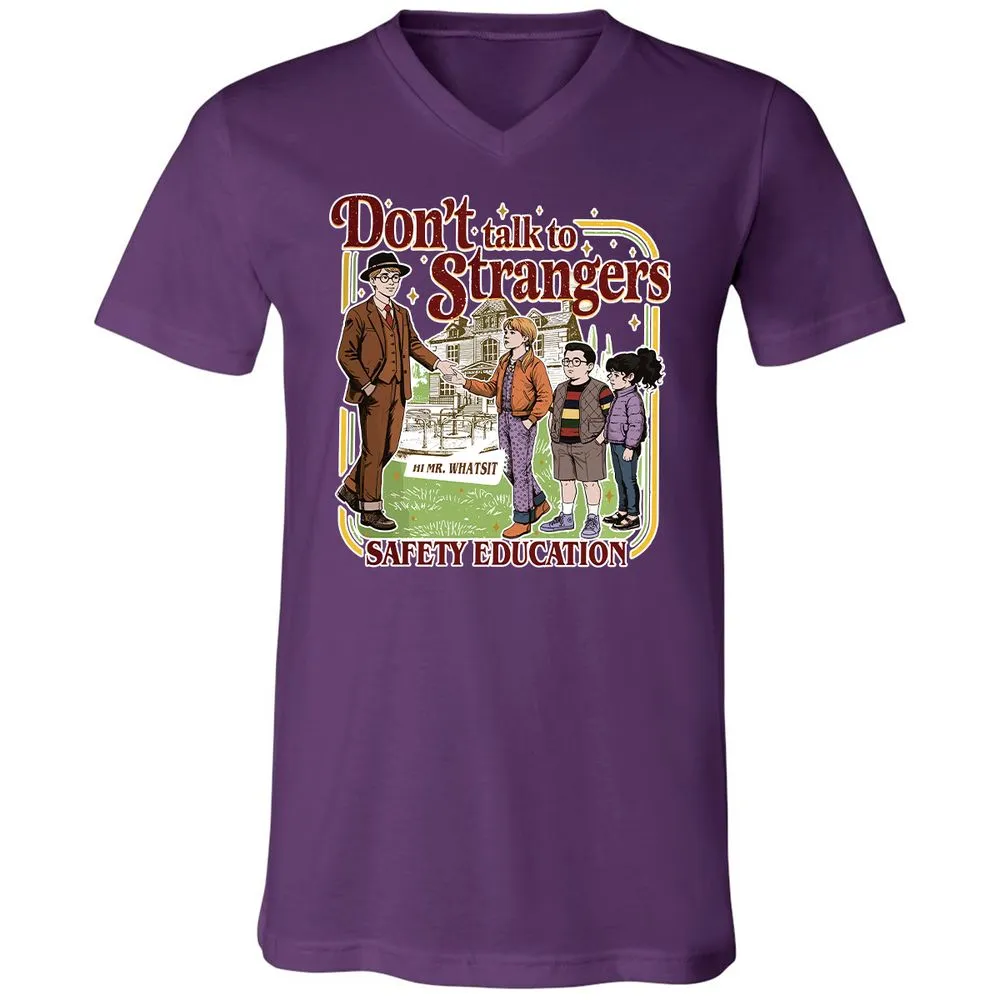 Unisex V-Neck T-Shirt - TQCDD7PT - Team Purple - 2