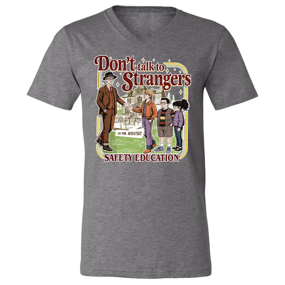 Unisex V-Neck T-Shirt - TQCDD7PT - Deep Heather - 13