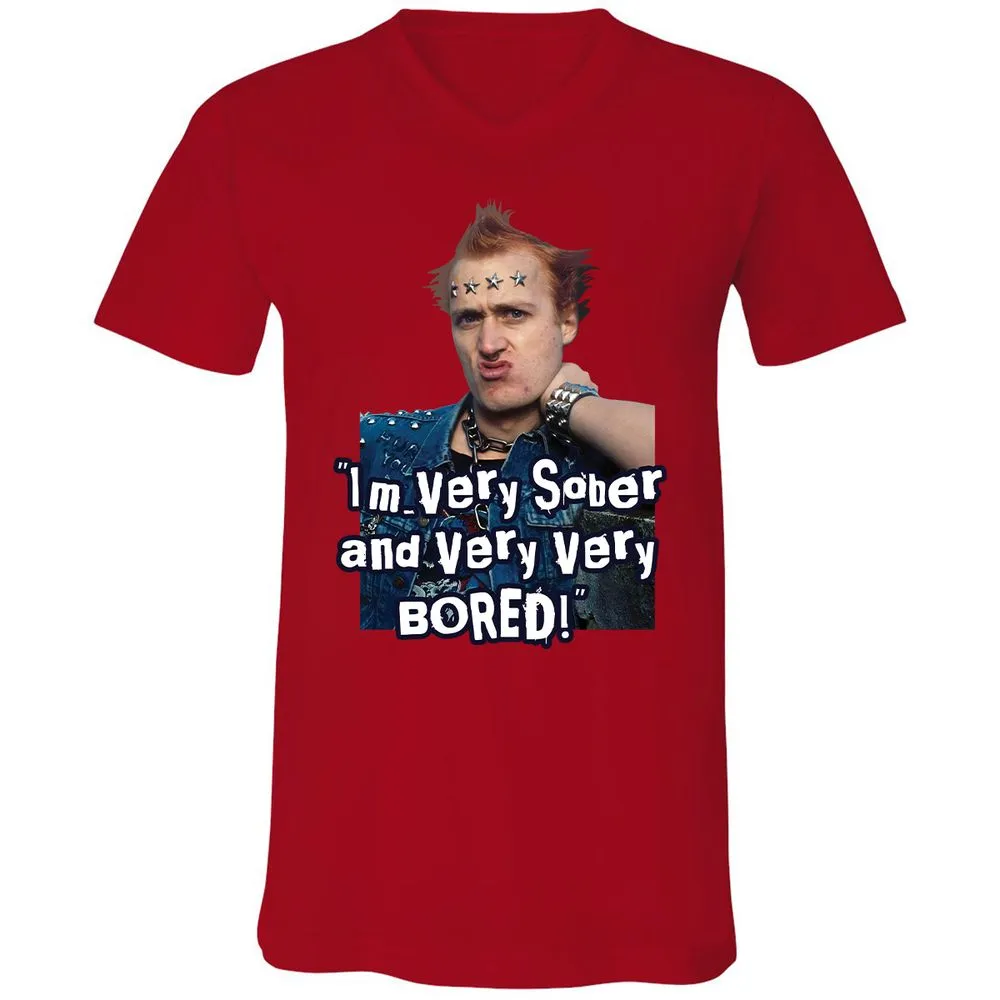 Unisex V-Neck T-Shirt - Y5BDQCVC - Red - 3