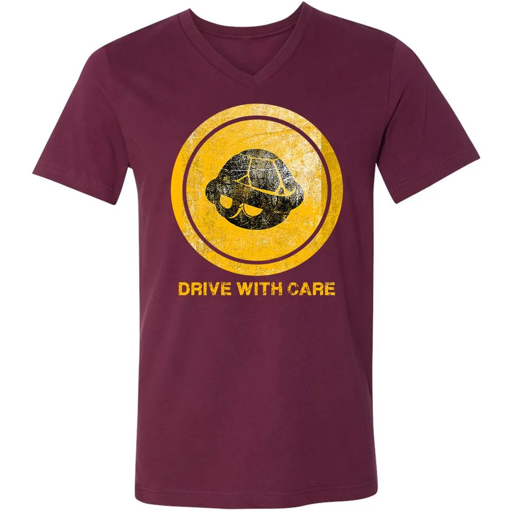 Unisex V-Neck T-Shirt - 2L85XG26 - Maroon - 6