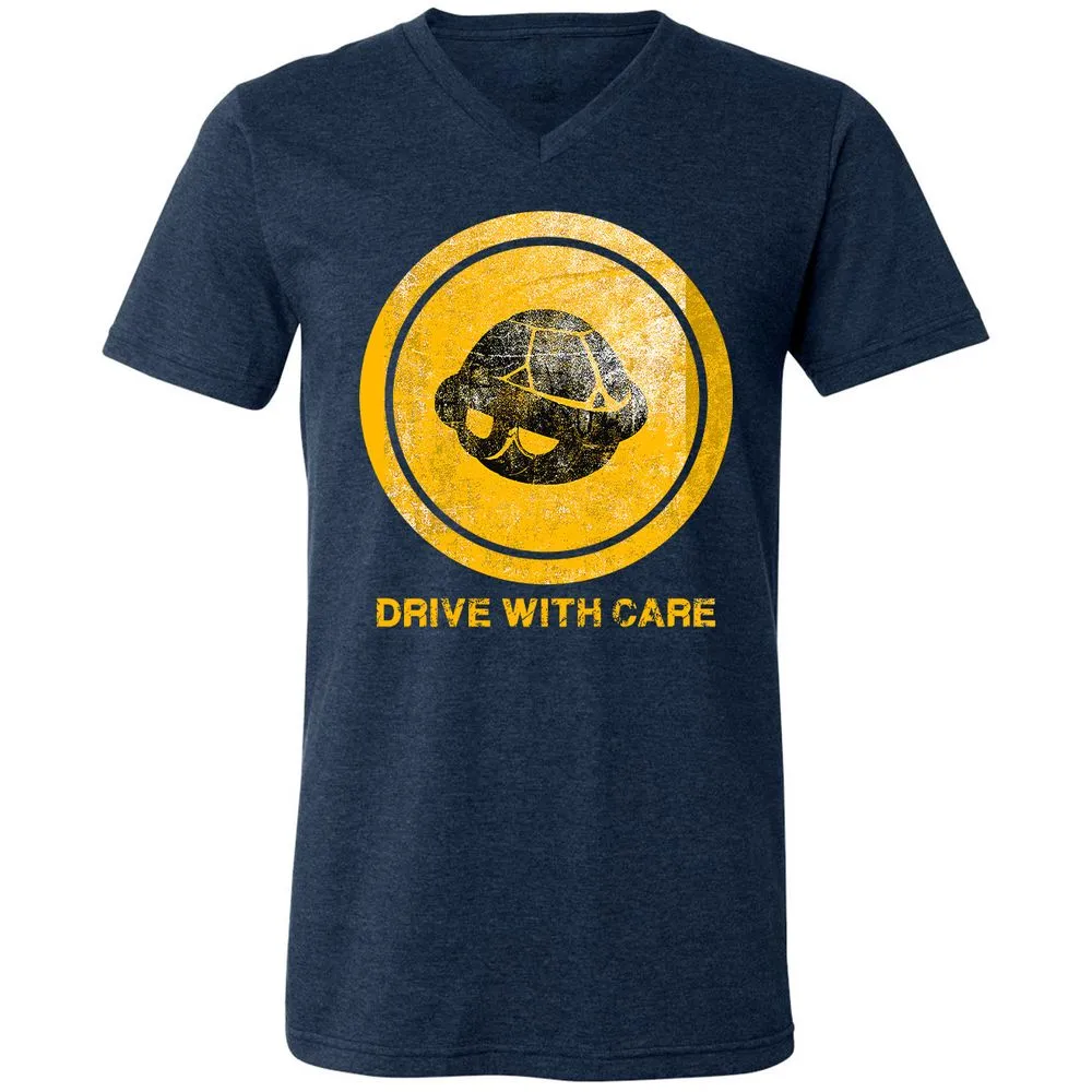 Unisex V-Neck T-Shirt - 2L85XG26 - Heather Navy - 15