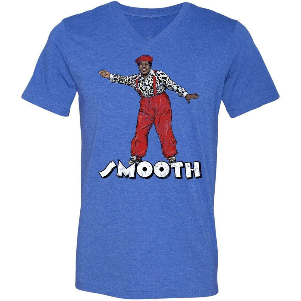 Unisex V-Neck T-Shirt - K9KZVMKX - Heather True Royal - 14