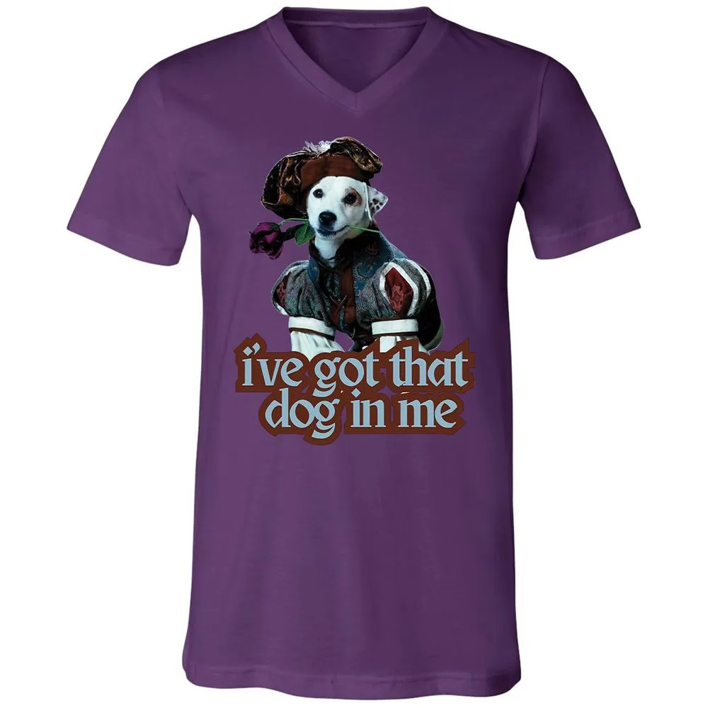 Unisex V-Neck T-Shirt - YV8R6QRA - Team Purple - 2
