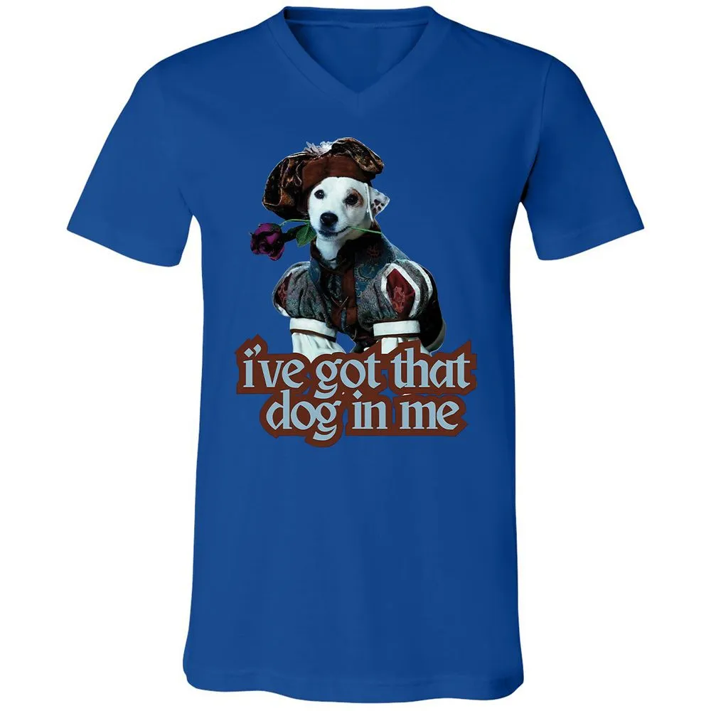 Unisex V-Neck T-Shirt - YV8R6QRA - True Royal - 4