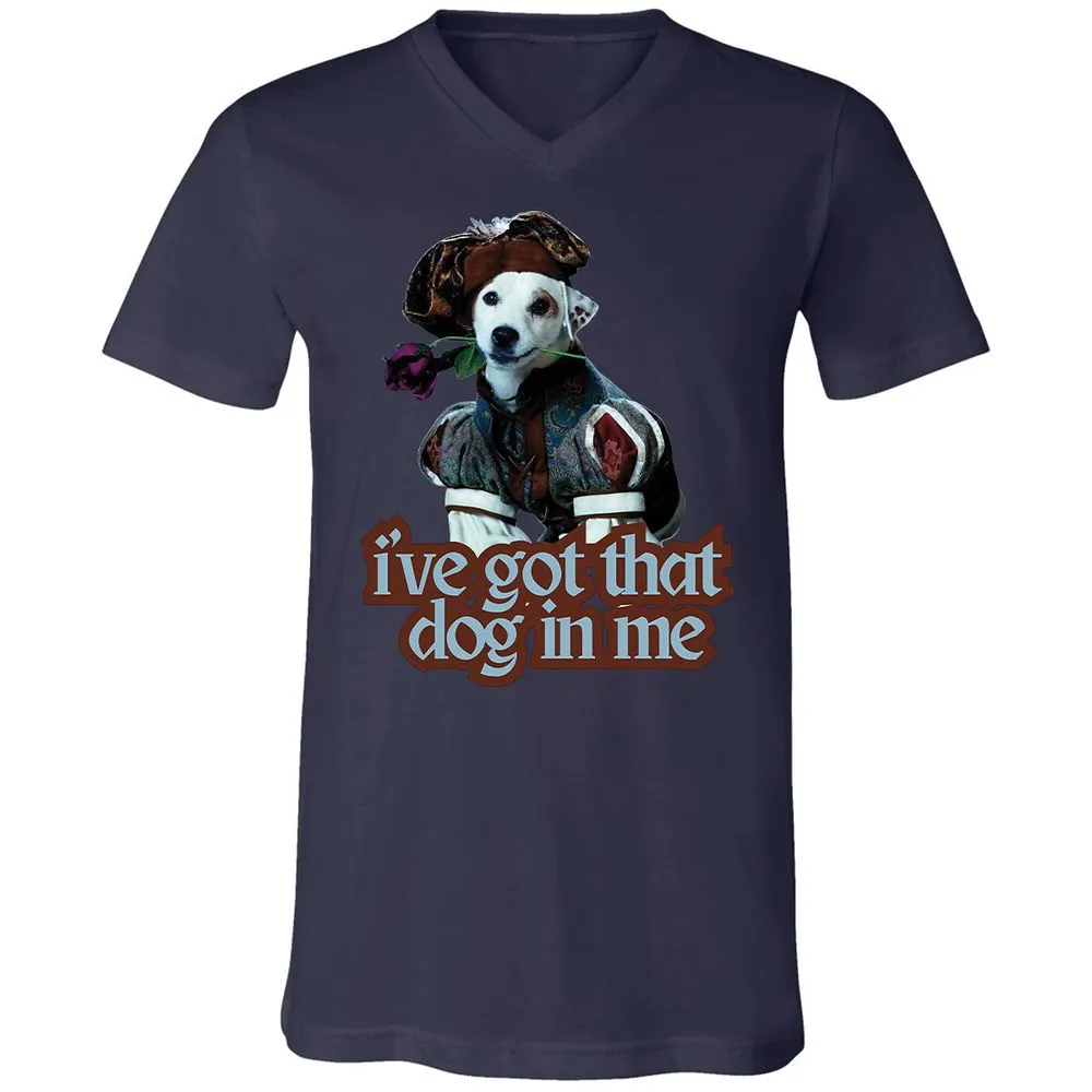 Unisex V-Neck T-Shirt - YV8R6QRA - Navy - 9