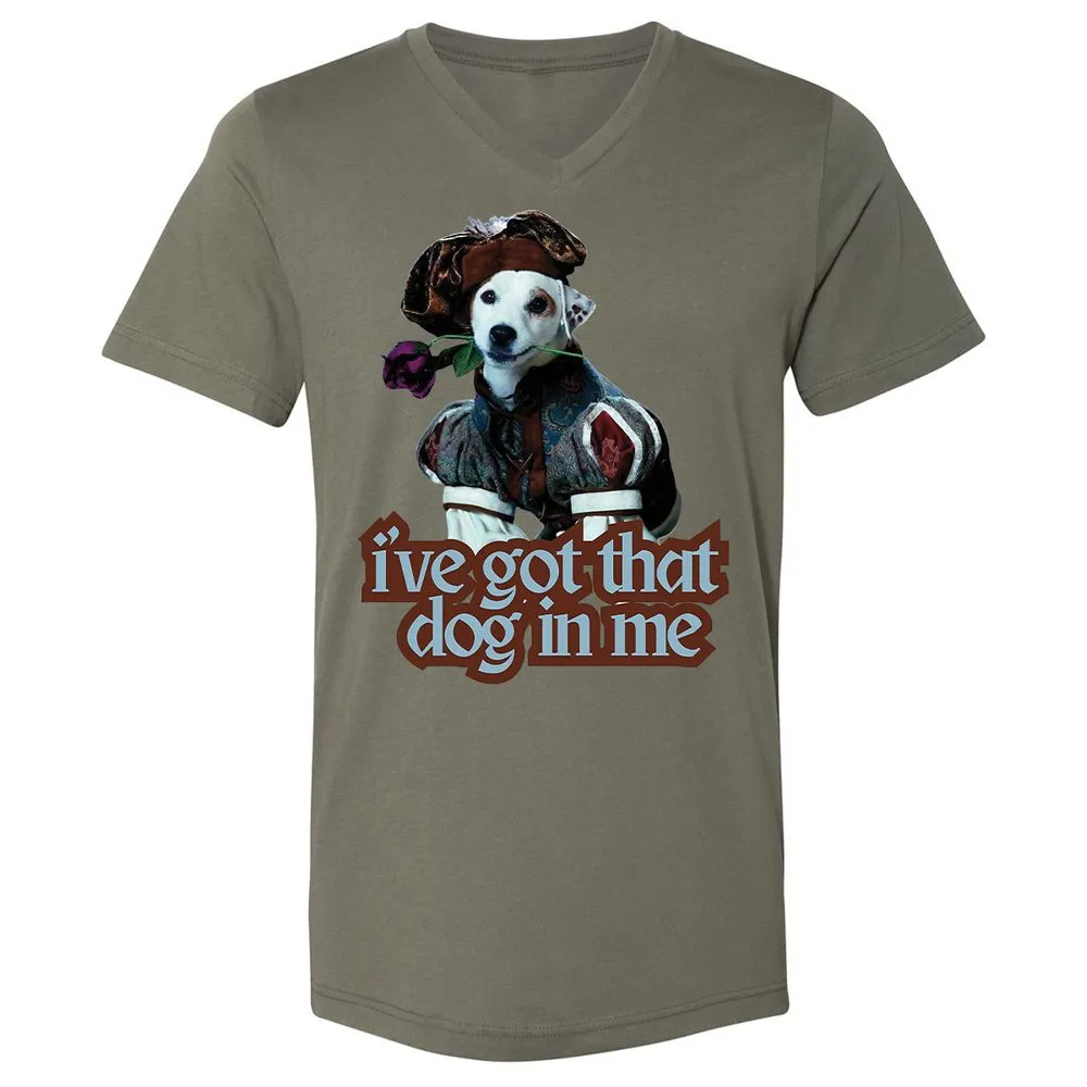 Unisex V-Neck T-Shirt - YV8R6QRA - Military Green - 10