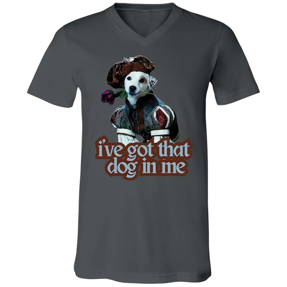 Unisex V-Neck T-Shirt - YV8R6QRA - Asphalt - 12