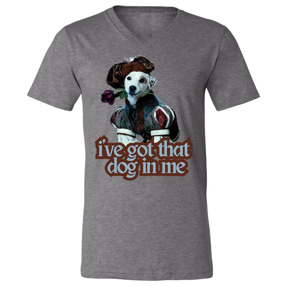 Unisex V-Neck T-Shirt - YV8R6QRA - Deep Heather - 13