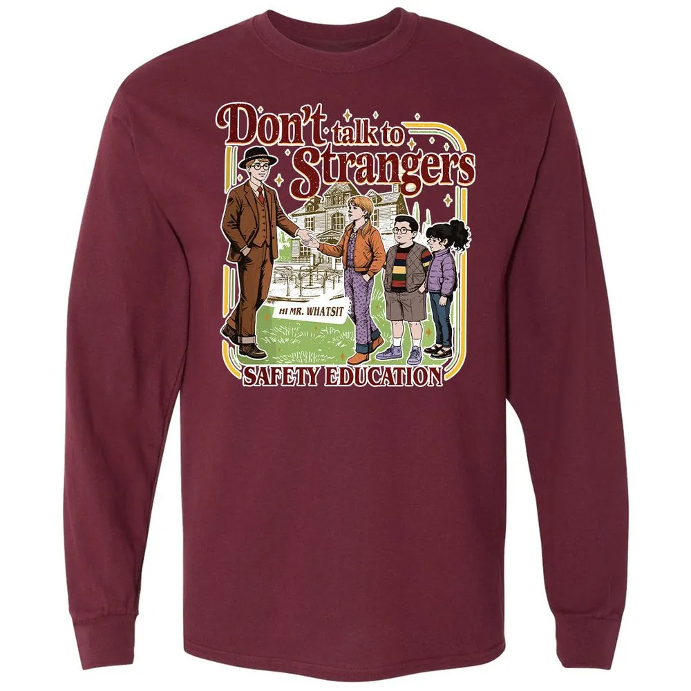 Long Sleeve T-Shirt - 2HFLVEKQ - Maroon - 11