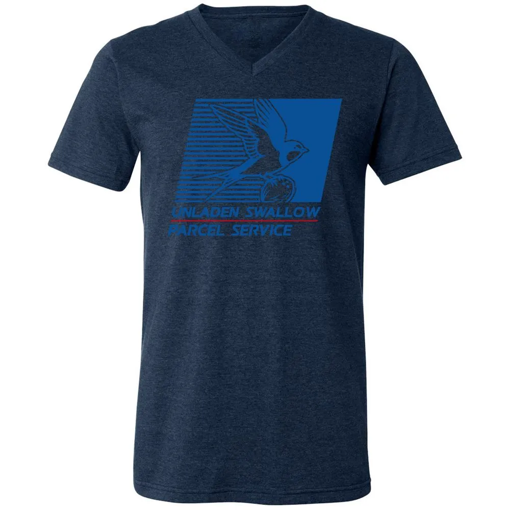 Unisex V-Neck T-Shirt - 55PU75KS - Heather Navy - 15