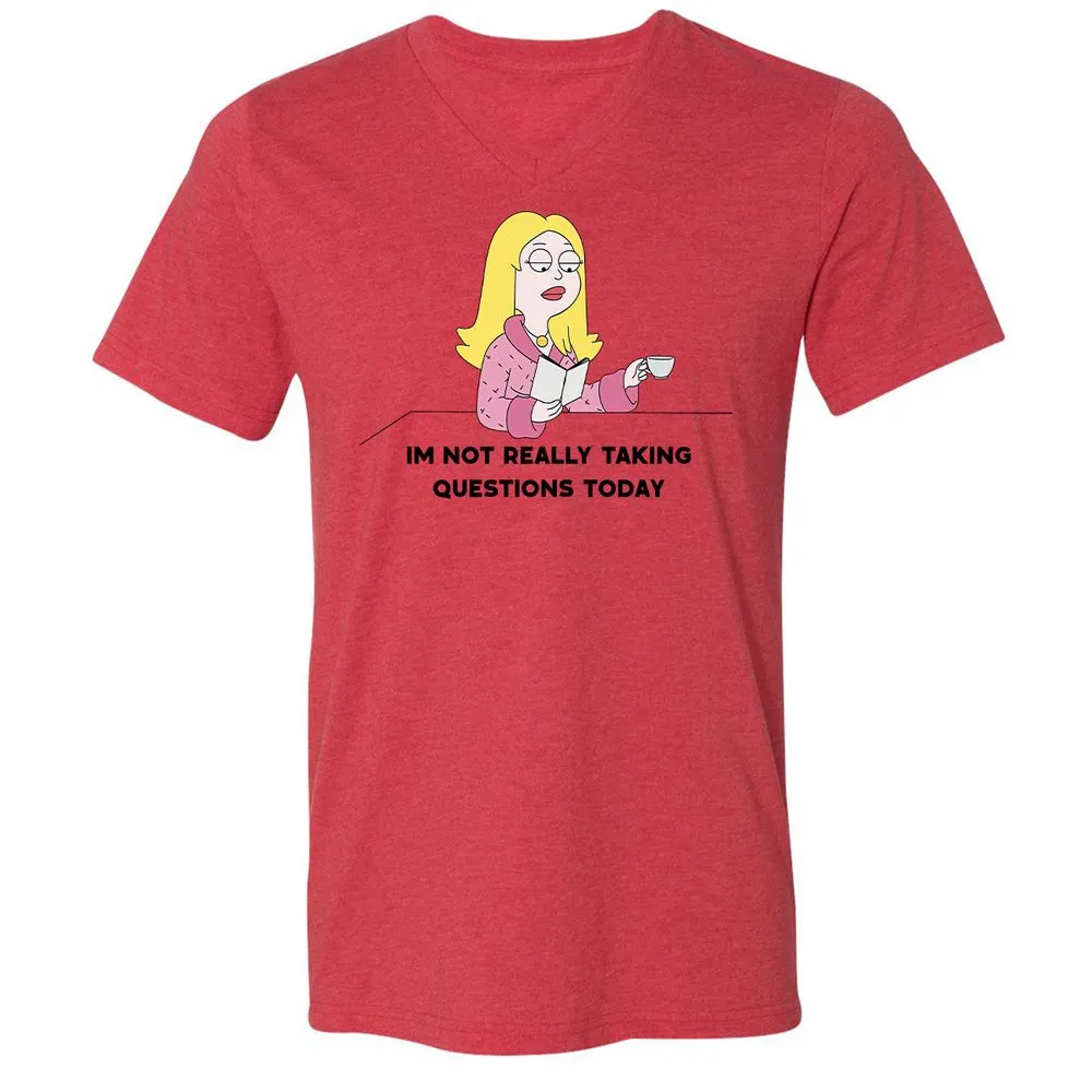 Unisex V-Neck T-Shirt - Z261ZKDU - Heather Red - 5