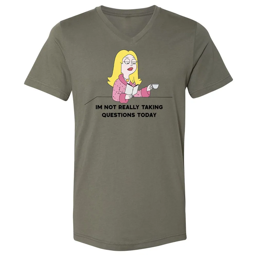 Unisex V-Neck T-Shirt - Z261ZKDU - Military Green - 10