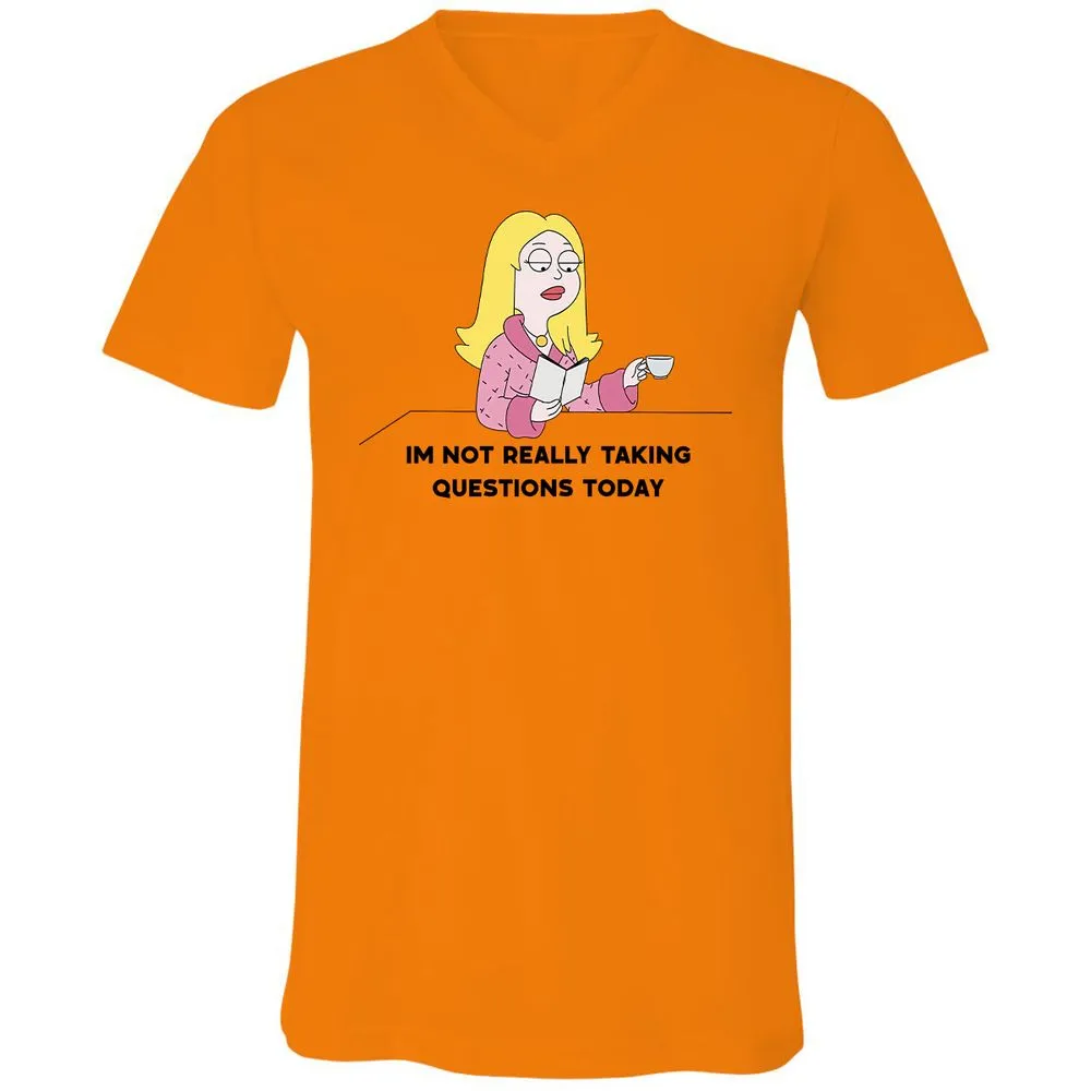 Unisex V-Neck T-Shirt - Z261ZKDU - Orange - 11