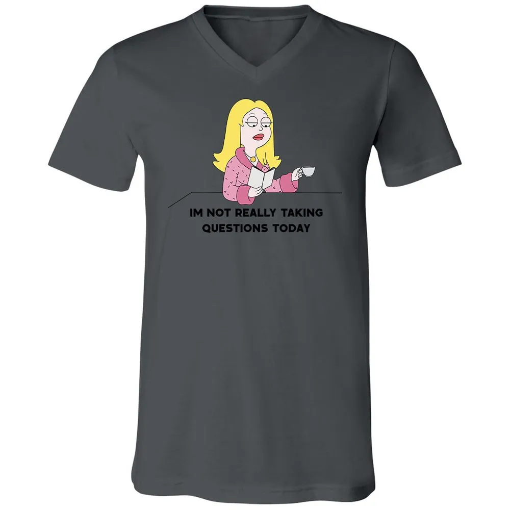 Unisex V-Neck T-Shirt - Z261ZKDU - Asphalt - 12