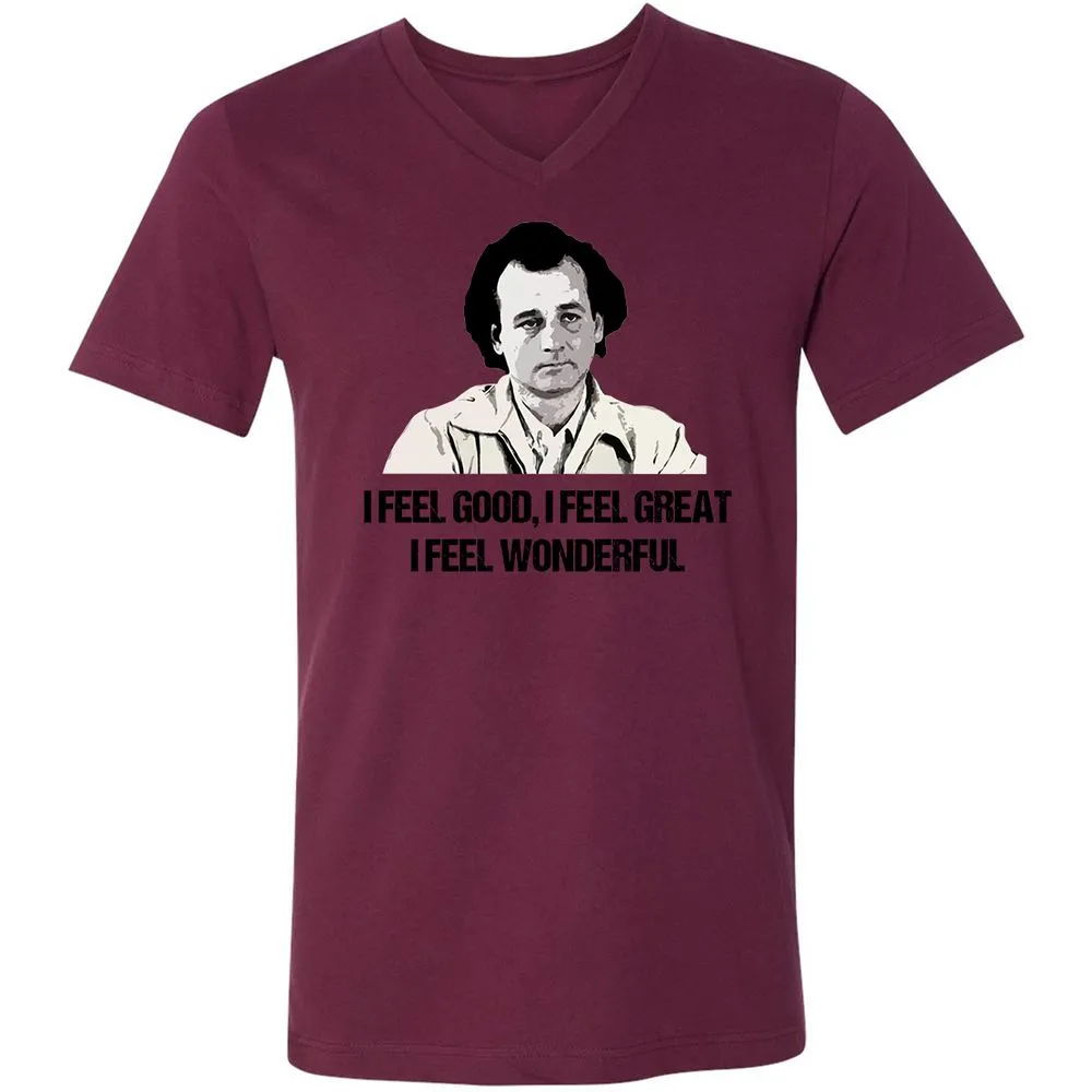 Unisex V-Neck T-Shirt - 8CMUJPWY - Maroon - 6