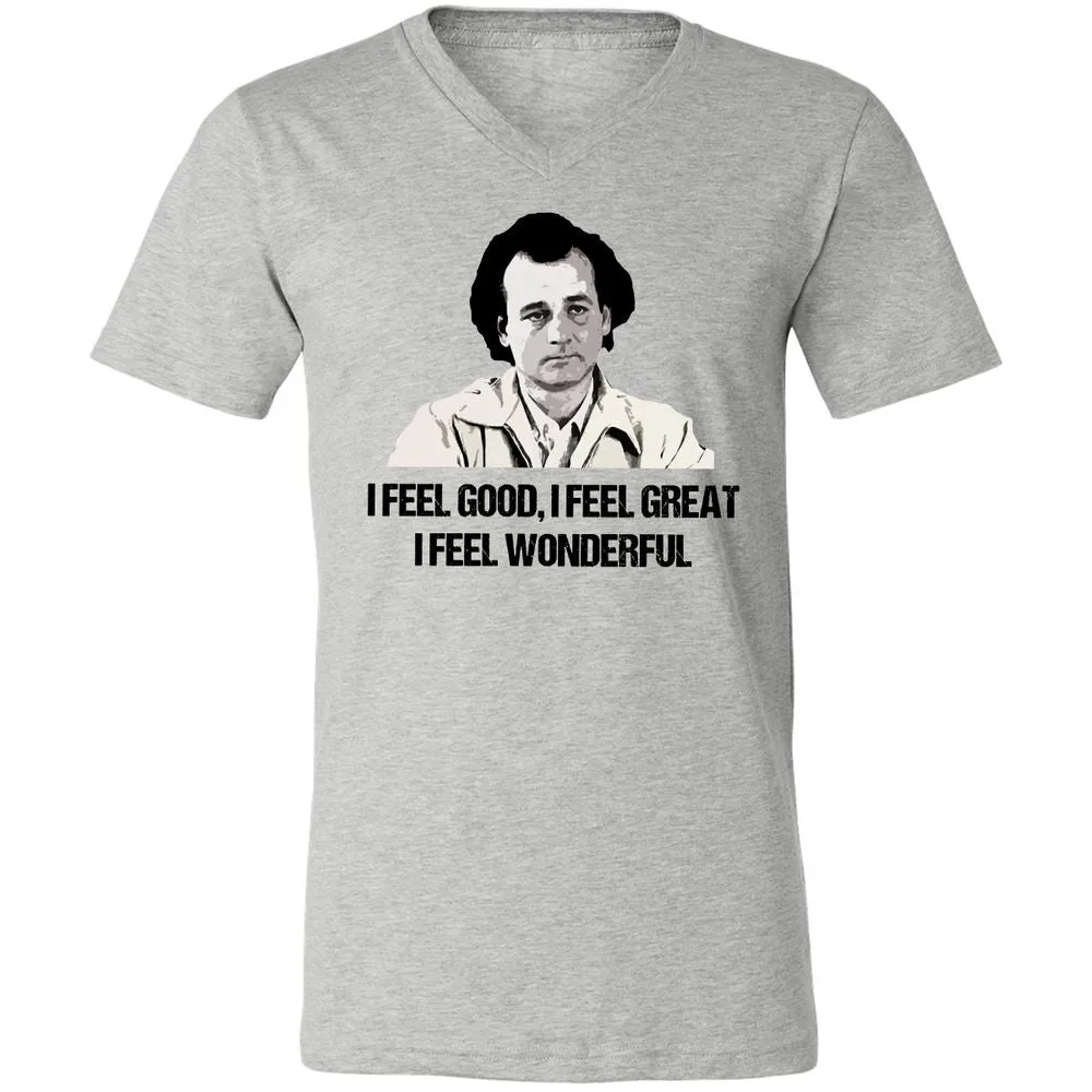 Unisex V-Neck T-Shirt - 8CMUJPWY - Athletic Heather - 7