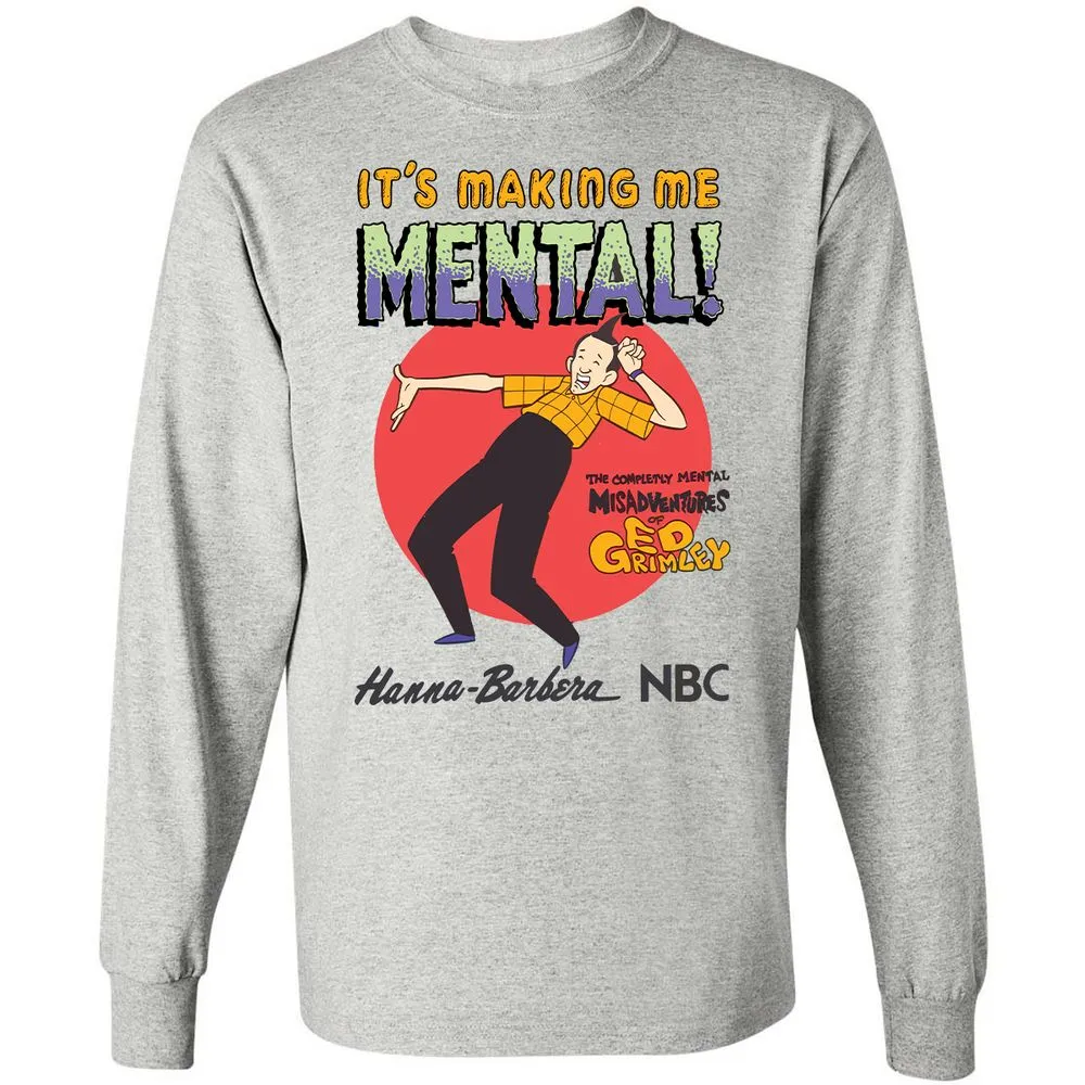 Long Sleeve T-Shirt - 54F5CD7U - Ash - 5