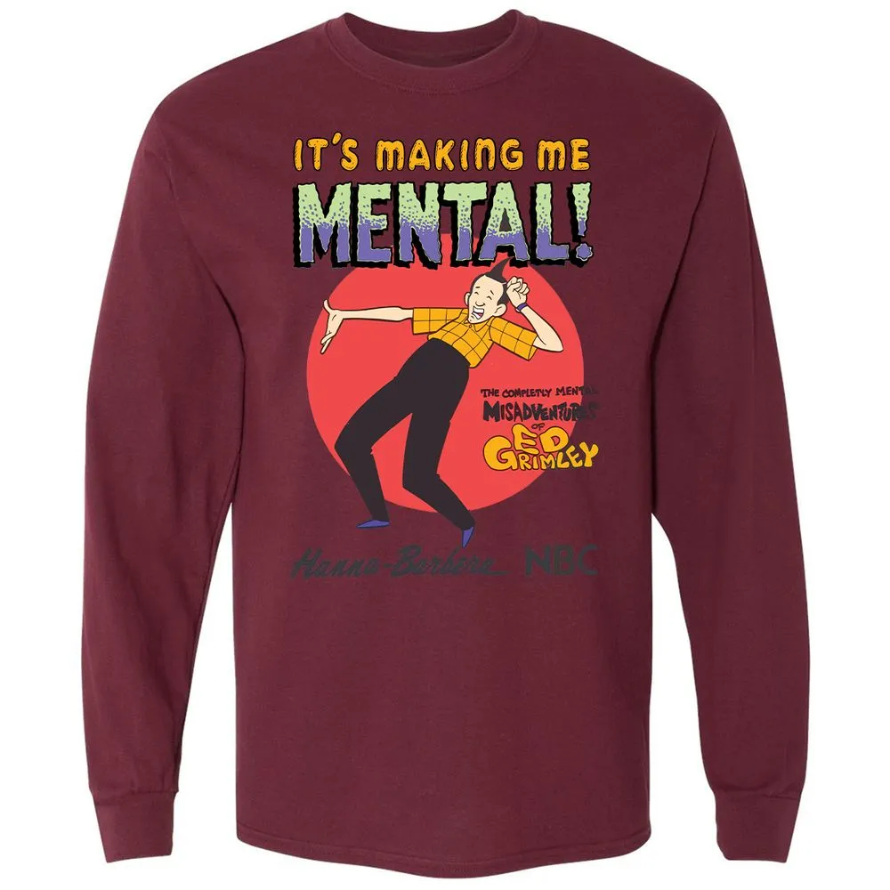 Long Sleeve T-Shirt - 54F5CD7U - Maroon - 11