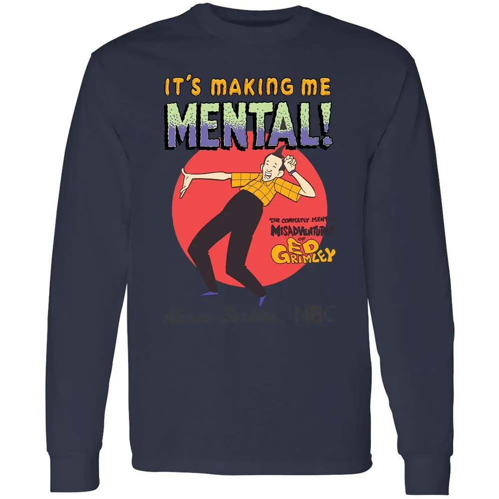 Long Sleeve T-Shirt - 54F5CD7U - Navy - 12