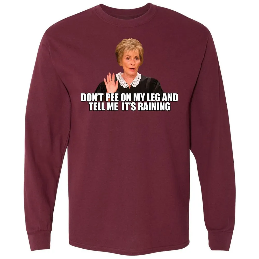 Long Sleeve T-Shirt - H1CGG4SG - Maroon - 11