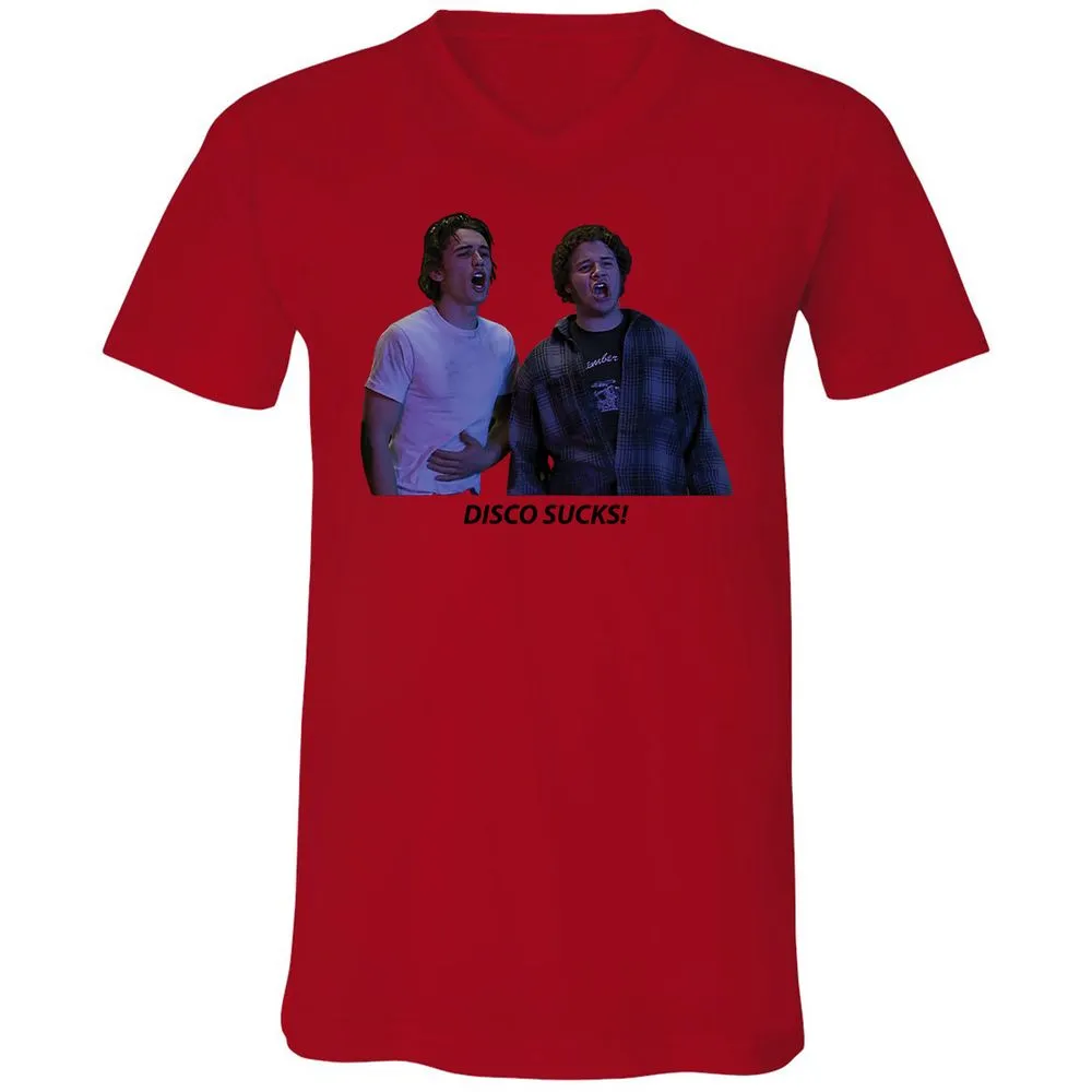 Unisex V-Neck T-Shirt - VY396GWP - Red - 3